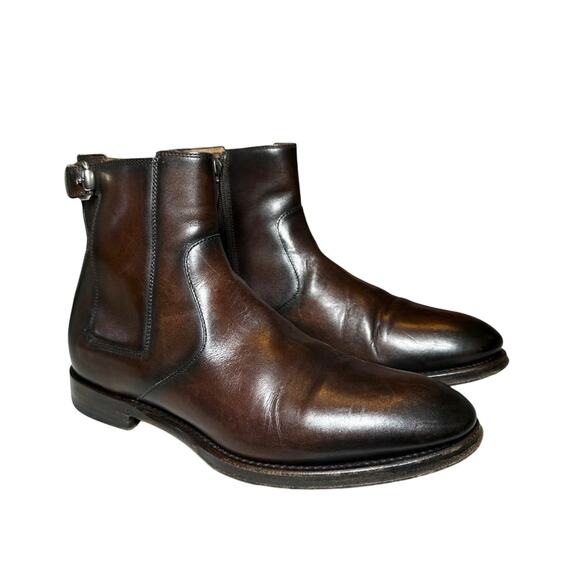 Gucci Men's Brown Leather Chelsea Boots Size 5.5(UK) 6.5(US) 40.5(EU) - Picture 1 of 11